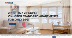 Desktop Screenshot of apartamentoshabitat.com